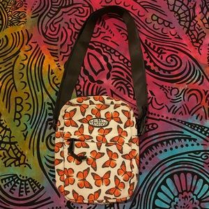 petals and peacocks crossbody purse